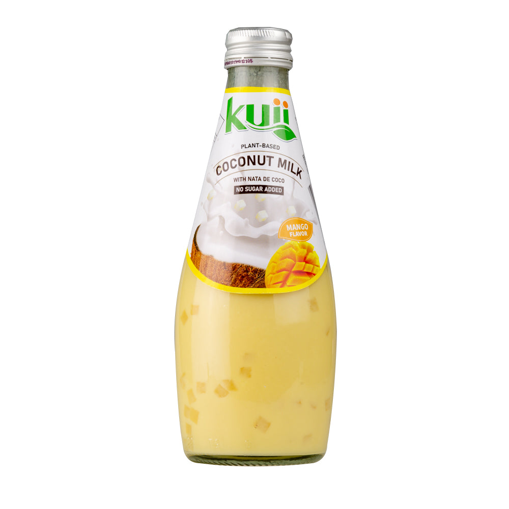 Kuii Coconut Milk With Nata De Coco MANGO 290ml NO ADDED SUGAR Latin deli