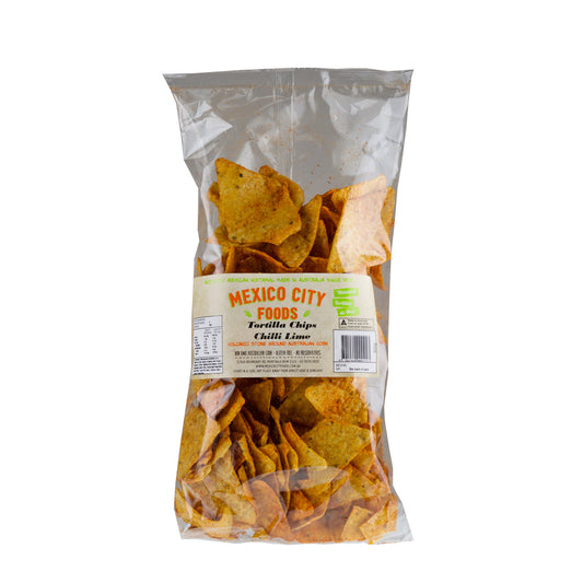 Mexico City Corn Chips Chilli Lime 300g