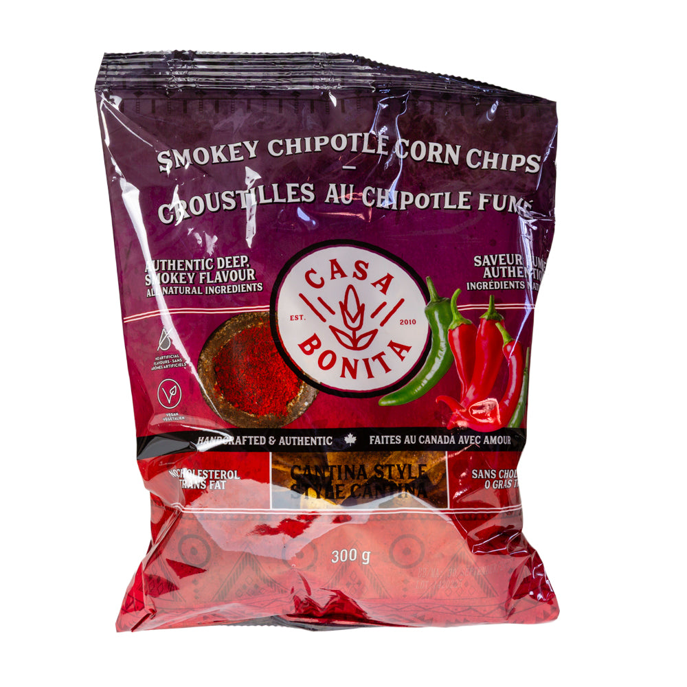 Casa Bonita Smokey Chipotle Corn Chips 300gr