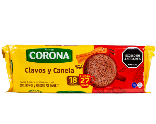 Corona Chocolate With Cinammon and Cloves 450gr