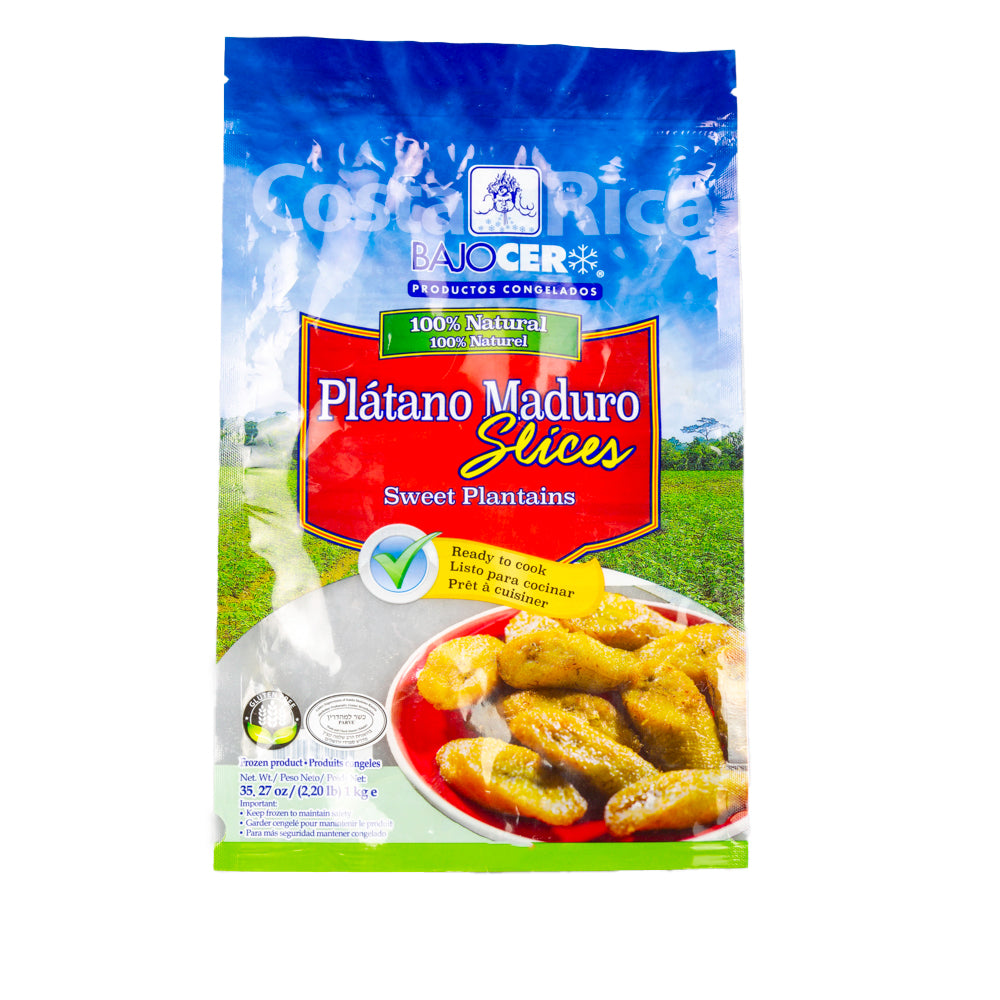 Frozen Bajo Cero Slices of Ripe Plantain