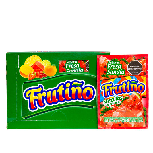 Frutiño Strawberry and Watermelon-10gr unit- 20units per box