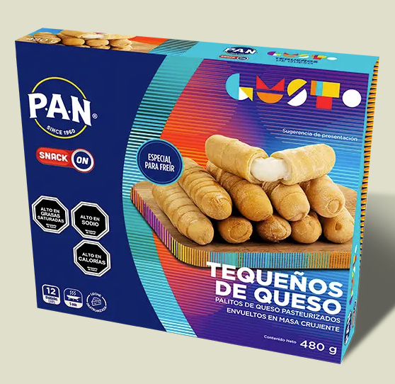 P.A.N Cheese Tequeños -12 units per box- 480gr