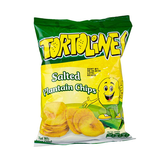 Tortolines Salted Plantain Chips 70gr