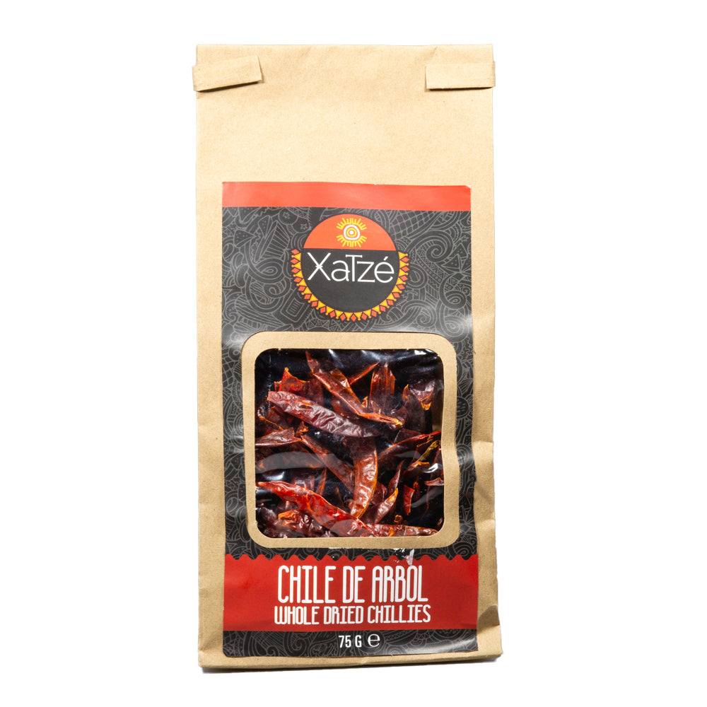 Xatzé Chili de Arbol  Whole 75gr