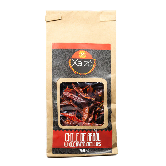 Xatzé Chili de Arbol  Whole 75gr