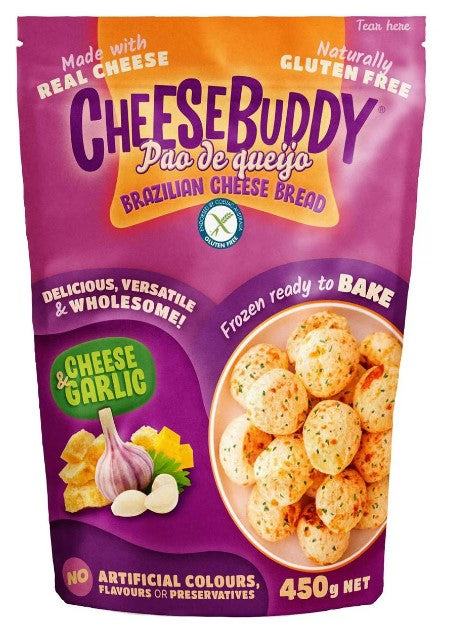 Cheesebuddy  Gluten free GARLIC Cheese Puffs 450gr