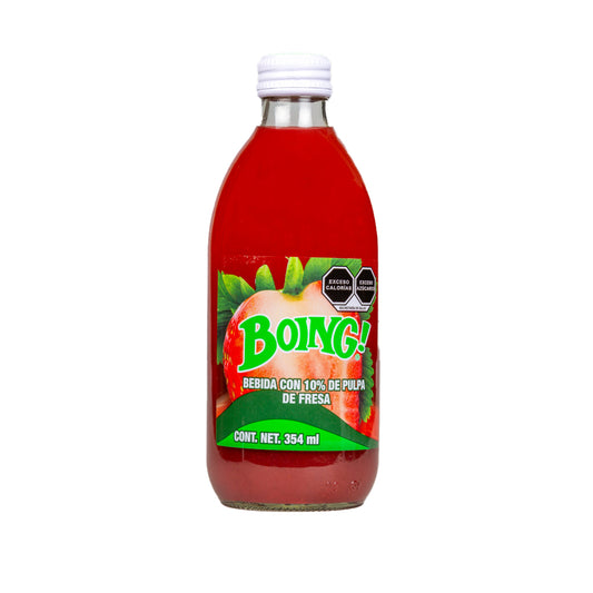 Boing Strawberry Flavoured Soft Drink 354 ml (Bottle)