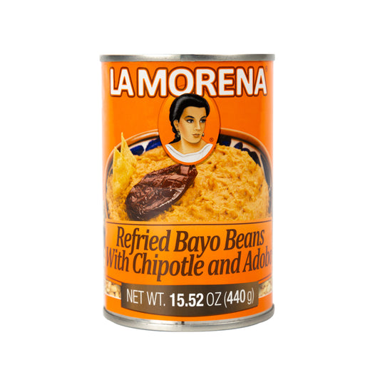 La Morena Refried Bayo Beans with Chipotle 440gr